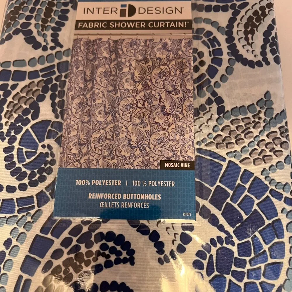 Interdesign 61321 Mosaic Vine Shower Curta…